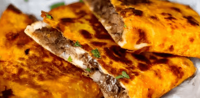 Quesabirria with Consome